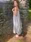 Lexa Gray Snow Washed Tiered Cami Dress