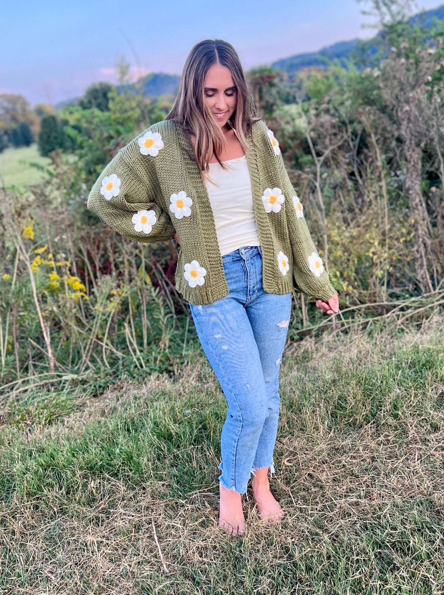 Reagan Floral Knit Cardigan