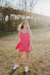Mia Hot Pink Sleeveless Tennis Dress