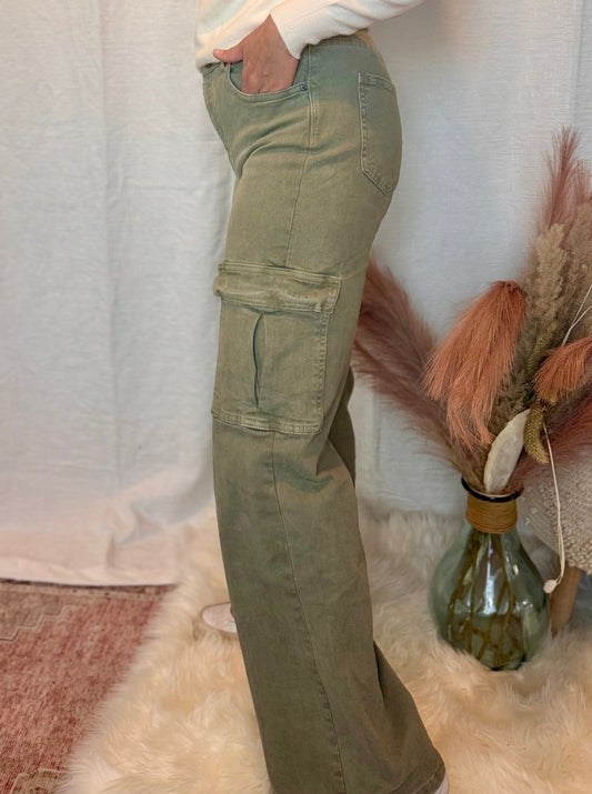 Larissa Olive Cargo Pants