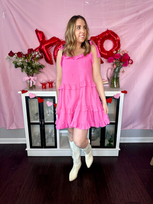 Pretty in Pink Babydoll Dress