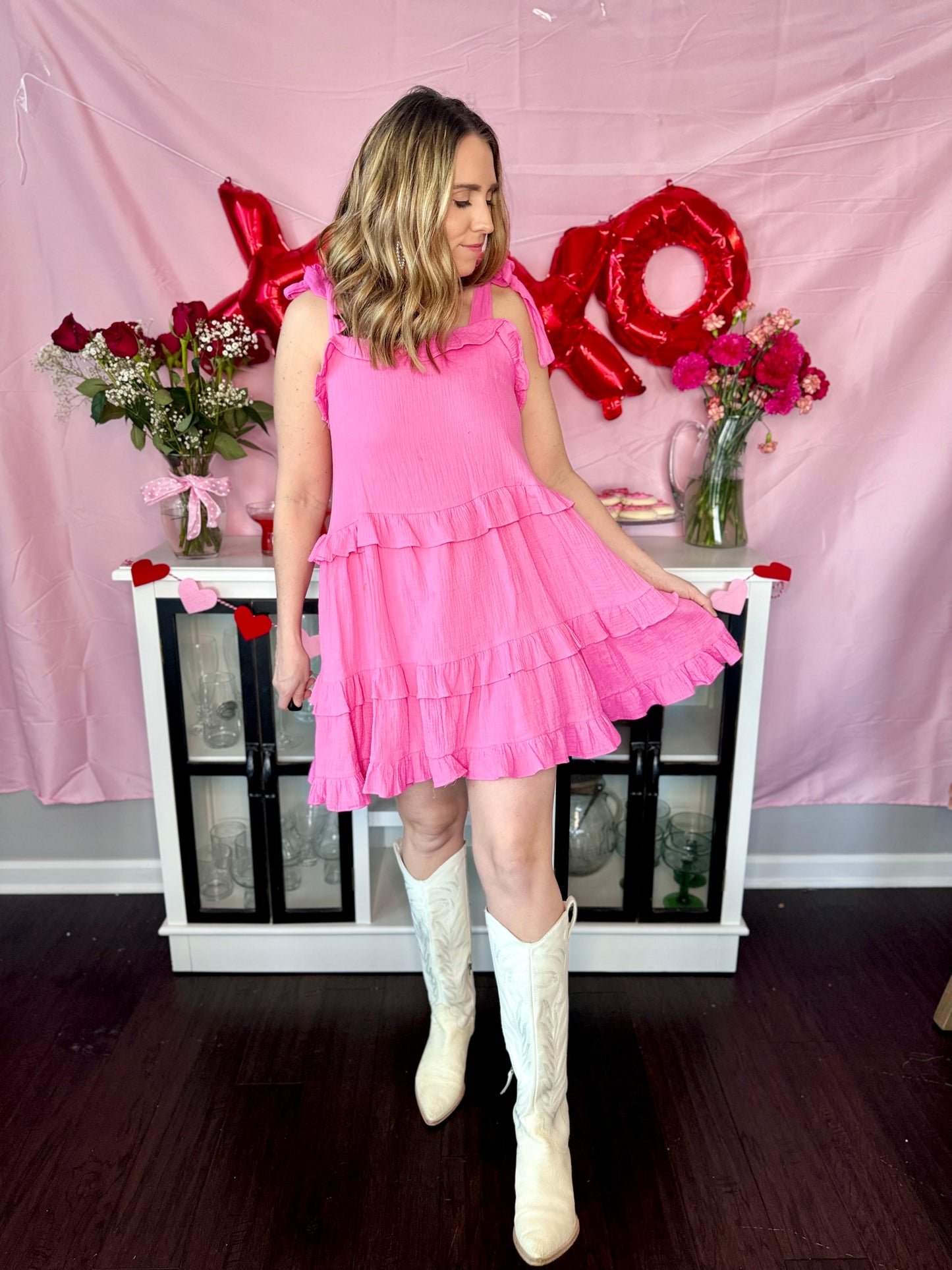 Pretty in Pink Babydoll Dress