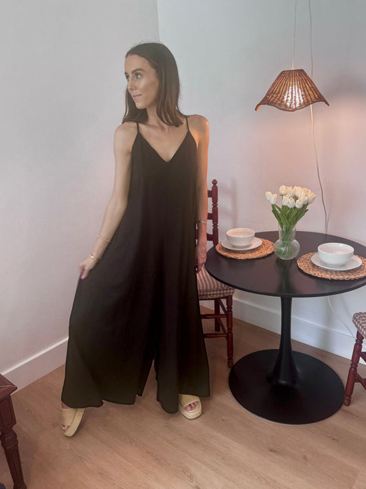 Lydia Black Wide Leg Jumpsuit