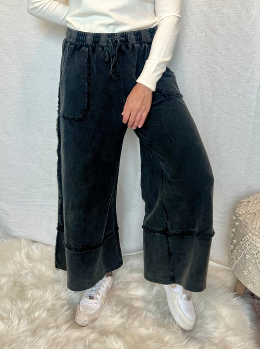 Gianna Wide Leg Ash Palazzo Pants