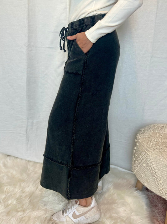 Gianna Wide Leg Ash Palazzo Pants