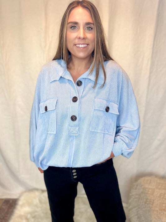 Skyler Knit Collared Top