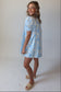 Rowan Sky Blue Embroidered Shift Dress