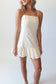 Gia Cream Eyelet Mini Dress