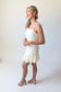 Gia Cream Eyelet Mini Dress