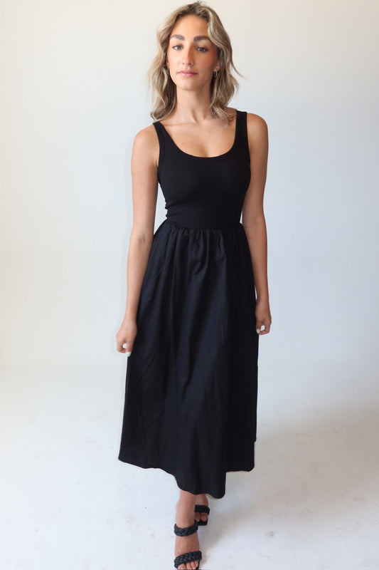 Phoenix Black Tank Maxi Dress