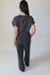 Angelina Charcoal Athleisure Pant and Top Set