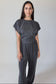 Angelina Charcoal Athleisure Pant and Top Set