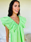 Rylee Puff Sleeve Babydoll Dress Honeydew