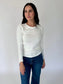 Serena Ivory Long Sleeve Knit Top