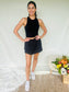 Ashlee Black Tennis Skirt