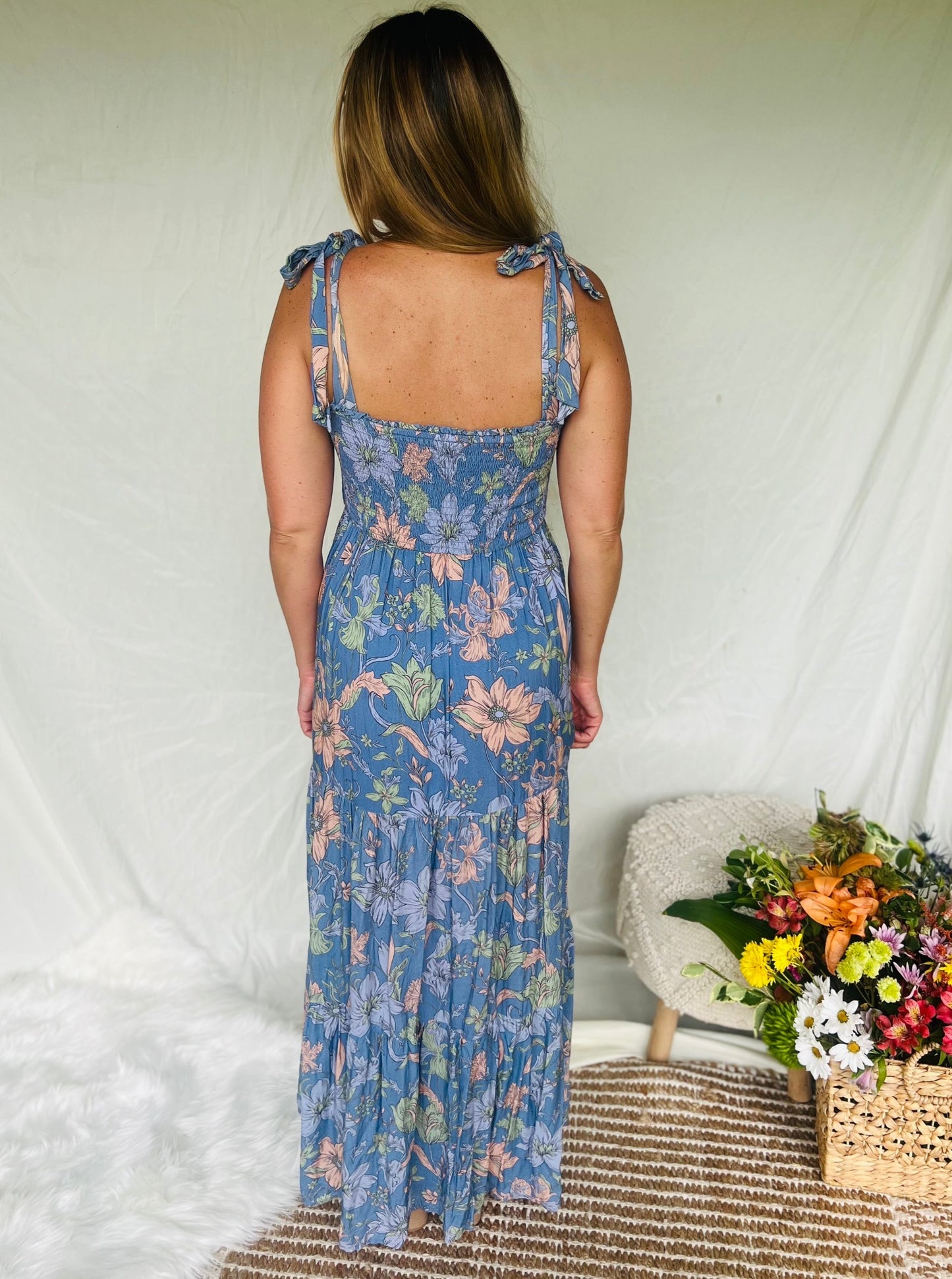 Catching Feelings Floral Maxi Dress
