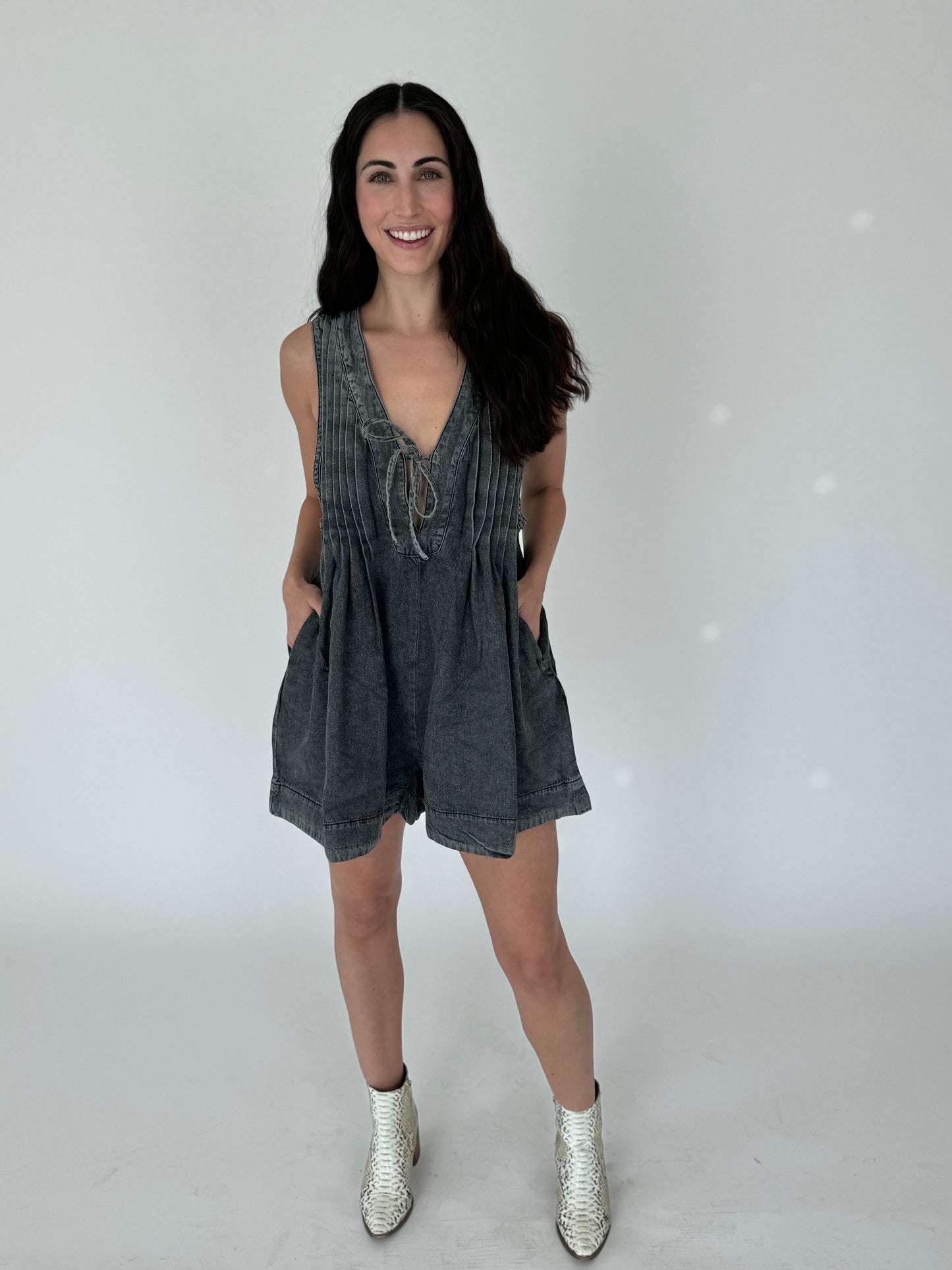 Be Joyful Red Babydoll Bubble Sleeve Mini