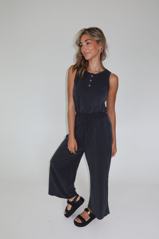 Lexi Charcoal Jumpsuit