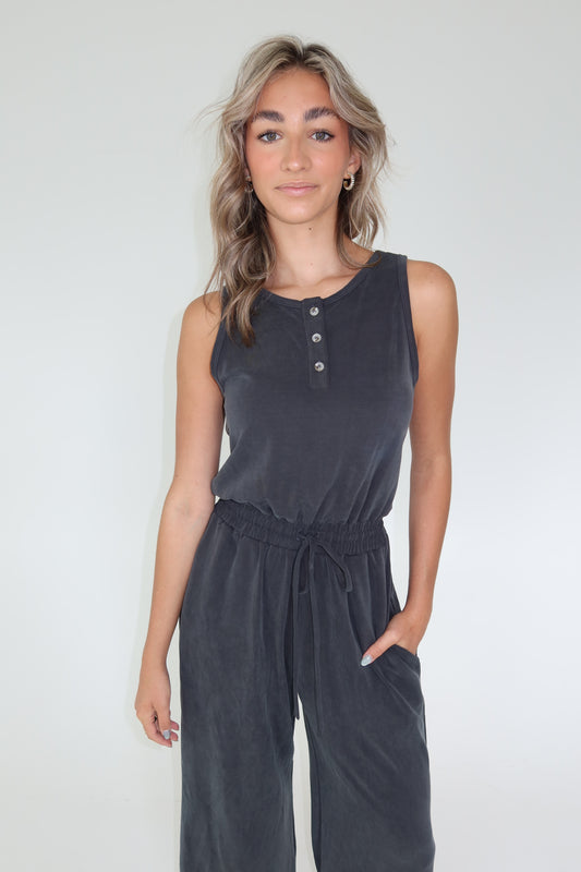 Lexi Charcoal Jumpsuit