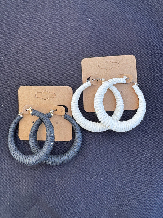 Twine Wrap Hoops