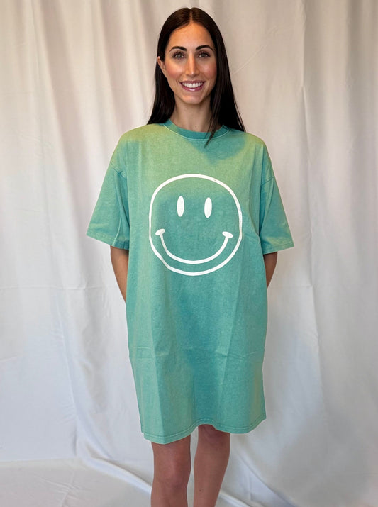 Norah Smiley Face Mini Tshirt Dress