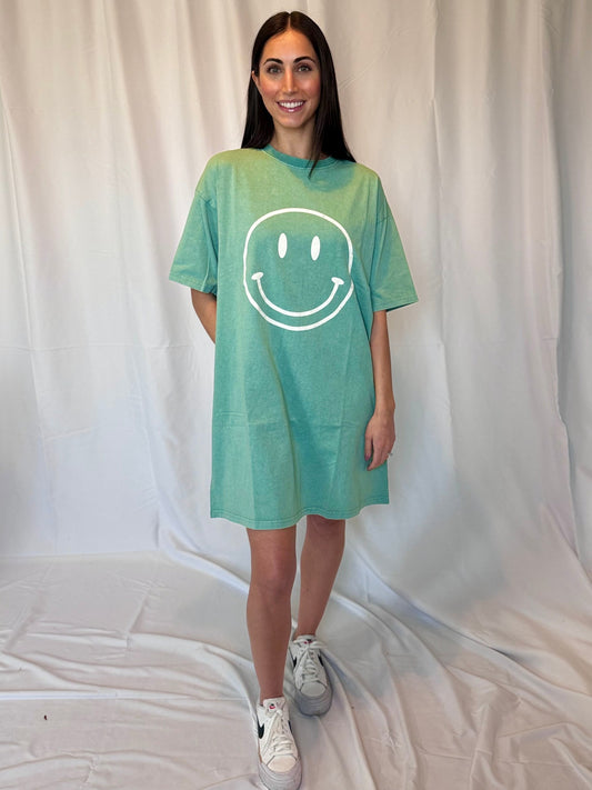 Norah Smiley Face Mini Tshirt Dress