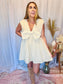 Brielle V-Neck Bow Mini Dress