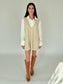 Charlotte Taupe Sweater Vest Dress