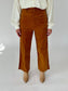 Angie Mocha Wide Leg Corduroy Pants