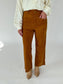 Angie Mocha Wide Leg Corduroy Pants