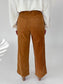 Angie Mocha Wide Leg Corduroy Pants