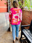 Jackie Floral Print Knit Sweater