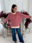 Vanessa Red and White Stripe Sweater