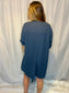 Wrenly Navy Waffle Knit Mini Dress