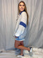 Leslie Terry Knit Color Block Pullover
