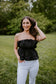 Vivian Black Tube Top