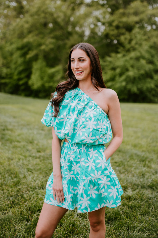 Ava Grace Floral Matching Skirt Set
