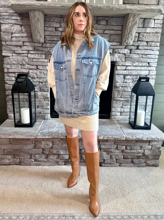 Elena Denim Jacket Vest