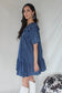 Here For The Party Blue Denim Mini Dress