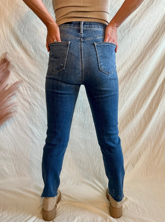 Jenny High Rise Slim Straight Denim Jean