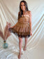Can't Look Away Ombre Multi-toned Block Tulle Mini Dress