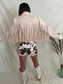 Knockin' Boots Tan Suede Fringe Jacket