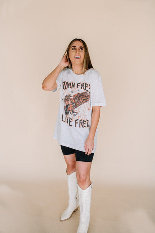 "Born Free" Graphic Tee