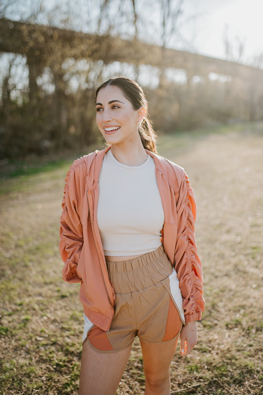 Charlotte Zip Up Bomber Hoodie