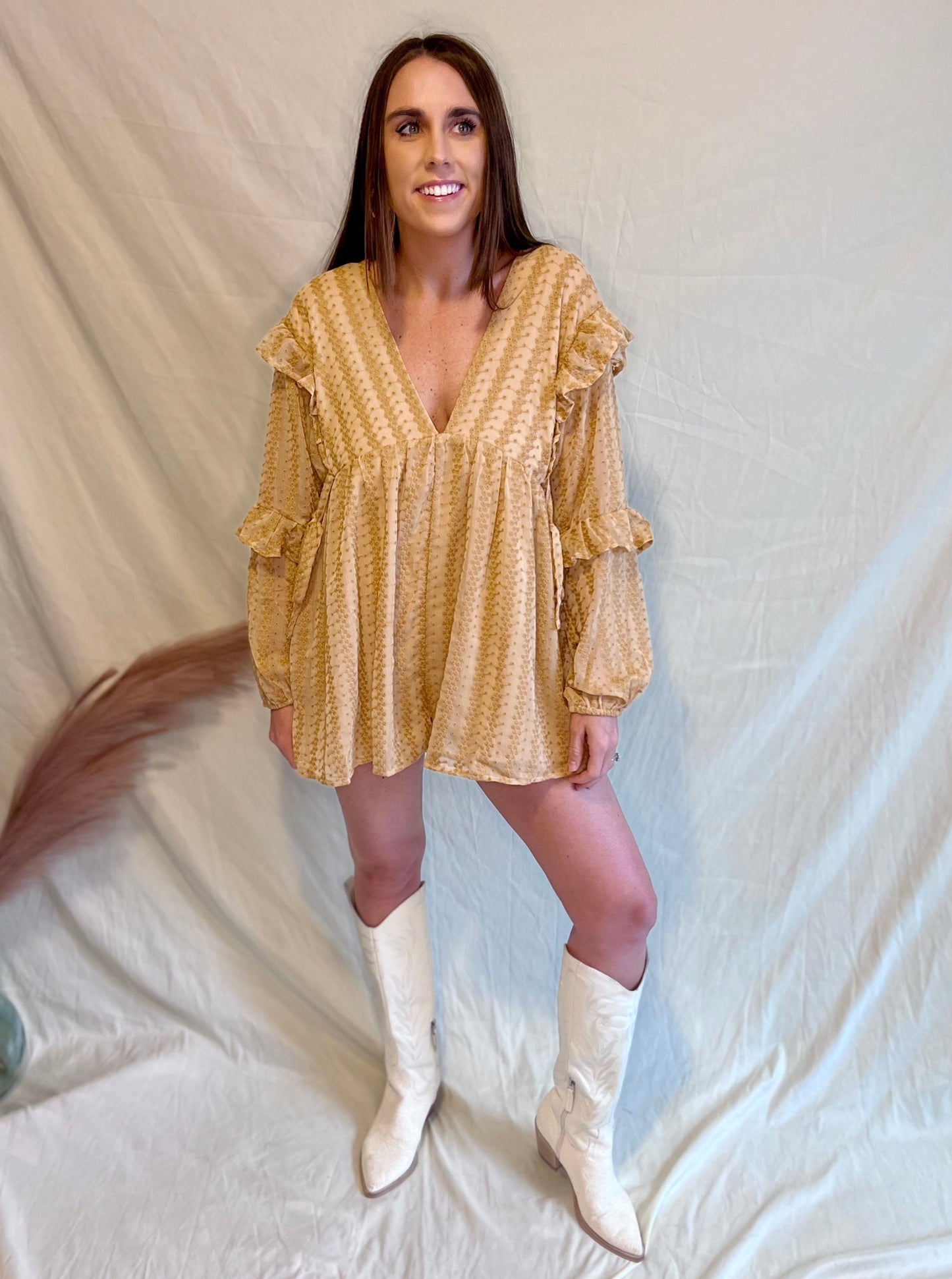 Stellar Beauty Amber Long Sleeve Romper