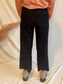 Lisa High Wasted Cropped Black Wide Leg Jeans
