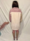 Nothin' To It Two Toned Color Block Button Up Mini Dress